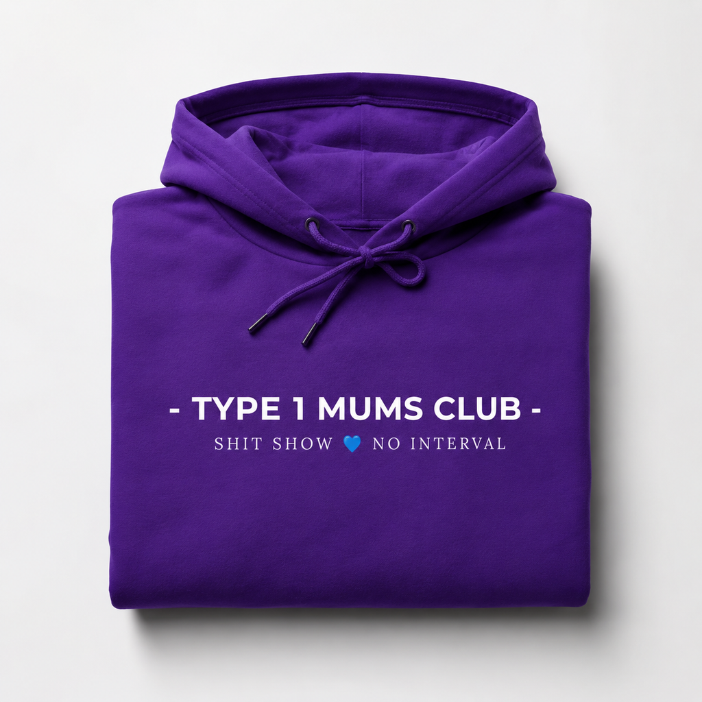 Type 1 Mums Club Hoodie – Shit Show, No Interval Edition