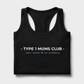 Type 1 Mums Club Racerback Tank – No Interval Edition