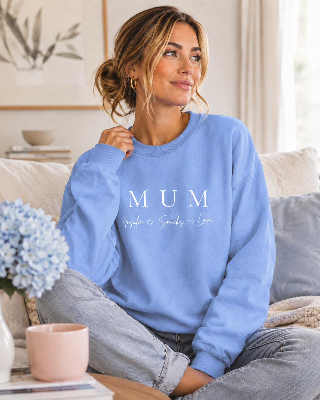 MUM: Insulin, Snacks & Love Sweatshirt